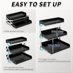 3-Tier Collapsible Coffee Bar Organizer - Black