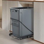 Pull-Out Stainless Steel Trash Can Organizer