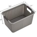 9 Pack Plastic Storage Baskets for Home Organization