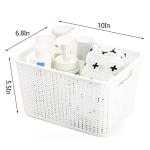 9-Pack Plastic Storage Baskets with Handles