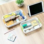 Lawei 8 Pack Large Plastic Storage Baskets