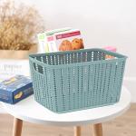 9-Pack Plastic Storage Baskets with Handles