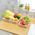 Lawei 8 Pack Large Plastic Storage Baskets