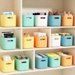 10-Pack Colorful Plastic Storage Bins for Organizing