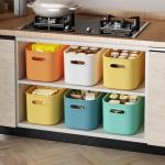 10-Pack Colorful Plastic Storage Bins for Organizing