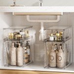 Clear Stackable Storage Drawers - 4 Pack