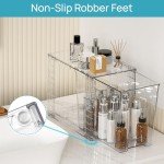 Clear Stackable Storage Drawers - 4 Pack