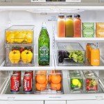 Clear Stackable Fridge Organizer Bins (2 Pack)