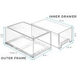 Clear Stackable Fridge Organizer Bins (2 Pack)
