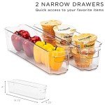 Sorbus Stackable Fridge and Freezer Organizer Bins