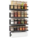 Magnetic Spice Rack and Towel Holder Set