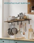 Wall-Mounted Wooden Pot Pan Rack Set of 2