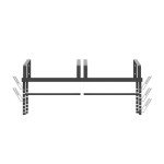 Wall-Mounted Pot Rack Set with Towel Bar