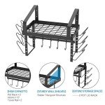 Wall-Mounted Pot Rack Set with Towel Bar