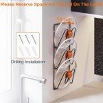 2-Pack Wall-Mounted Pot Lid Organizer Rack
