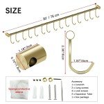Stainless Steel Kitchen Utensil Hanger with Hooks
