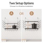 30-Inch Wall Mounted Pot Rack with Hooks