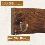 Rustic Wall-Mount Pot and Pan Organizer, 6 Pack