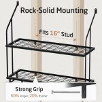 30-Inch Wall Mounted Pot Rack with Hooks