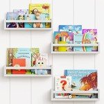 Forbena Floating Wall Book Shelves Set of 4