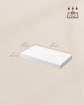 Floating Wall Shelves Set of 2 - White
