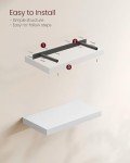 Floating Wall Shelves Set of 2 - White
