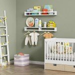 Forbena Floating Wall Book Shelves Set of 4