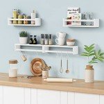 Forbena Floating Wall Book Shelves Set of 4