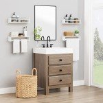 Forbena Floating Wall Book Shelves Set of 4
