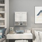 TaoHFE Wall Cabinet with Adjustable Shelves for Storage