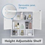 TaoHFE Wall Cabinet with Adjustable Shelves for Storage