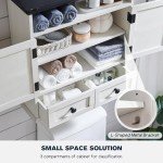 Farmhouse 24" Wall Cabinet with Drawer and Shelves
