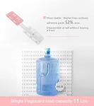 JoyBHole Pegboard Combination Kit with Shelf and Hooks No Punching for Garage Kitchen Living Room Bathroom Office,Pegboard Wall Organizer (White, 33" x 22")