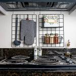 4 Pack Wire Wall Grid Panel with Accessories | Includes Hanging Baskets, Letter Sorter, Shelf & Hook Rack | Complete Set | Wire Notice Board | Hanging Home, Office & Kitchen Décor | Photo Board