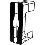 MyGift Wall Mounted Black Metal Wire Commercial Paper Towel Dispenser Holder, Bathroom Paper Towel Holder Countertop Folded Towel Dispenser for Z Fold, C Fold and Trifold