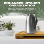 Bamboo Appliance Slider - Wooden Tray for Kitchen Appliances, Coffee Station and Kitchen Organization - Appliance Sliders for Kitchen Appliances, Slider for Coffee Maker