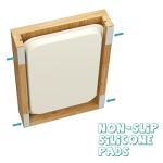 Bamboo Bread Slicer - Adjustable Width Guides. Sturdy Wooden Cutting Board. Easy Slicing for Homemade Bread, Bagels & More