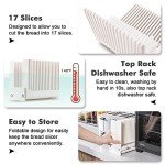 Bread Slicer for Homemade Bread Loaf Bagels, Bread Slicing Guide Easy to Clean Flodable and Campact Bread Cutter without BPA