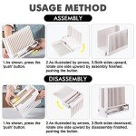 Bread Slicer for Homemade Bread Loaf Bagels, Bread Slicing Guide Easy to Clean Flodable and Campact Bread Cutter without BPA