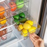 Clear Acrylic Stackable Storage Drawer Organizers - 4 Pack