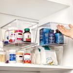 Vtopmart Stackable Clear Storage Bins with Lids