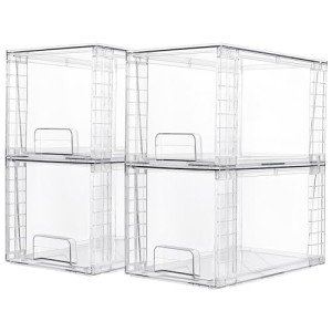 Vtopmart 4 Pack Stackable Storage Drawers Set