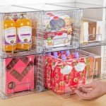 Vtopmart 4 Pack Stackable Storage Drawers Set