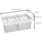 Extra-Large Deli Drawer Organizer for Fridge Storage