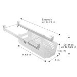 Clear Adjustable Pull-Out Refrigerator Drawer - Medium