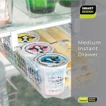 Clear Adjustable Pull-Out Refrigerator Drawer - Medium