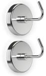 PRIMADA Extra-Strong Magnetic Hooks Set, Chrome