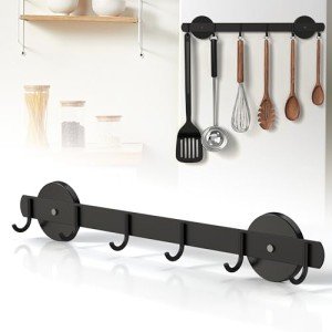 Magnetic Utensil and Tool Holder with Hooks
