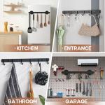 Magnetic Utensil and Tool Holder with Hooks