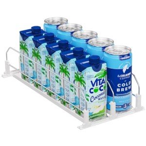 Puricon Spring Loaded Fridge Drink Organizer